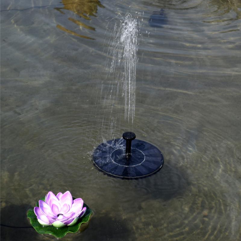 Solar Water Mercury Garden Miniature Floating Fountain