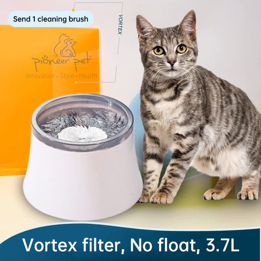 PioneerPet vortex cat drinking fountain pet automatic circulating water cat drinking basin filtered purified water