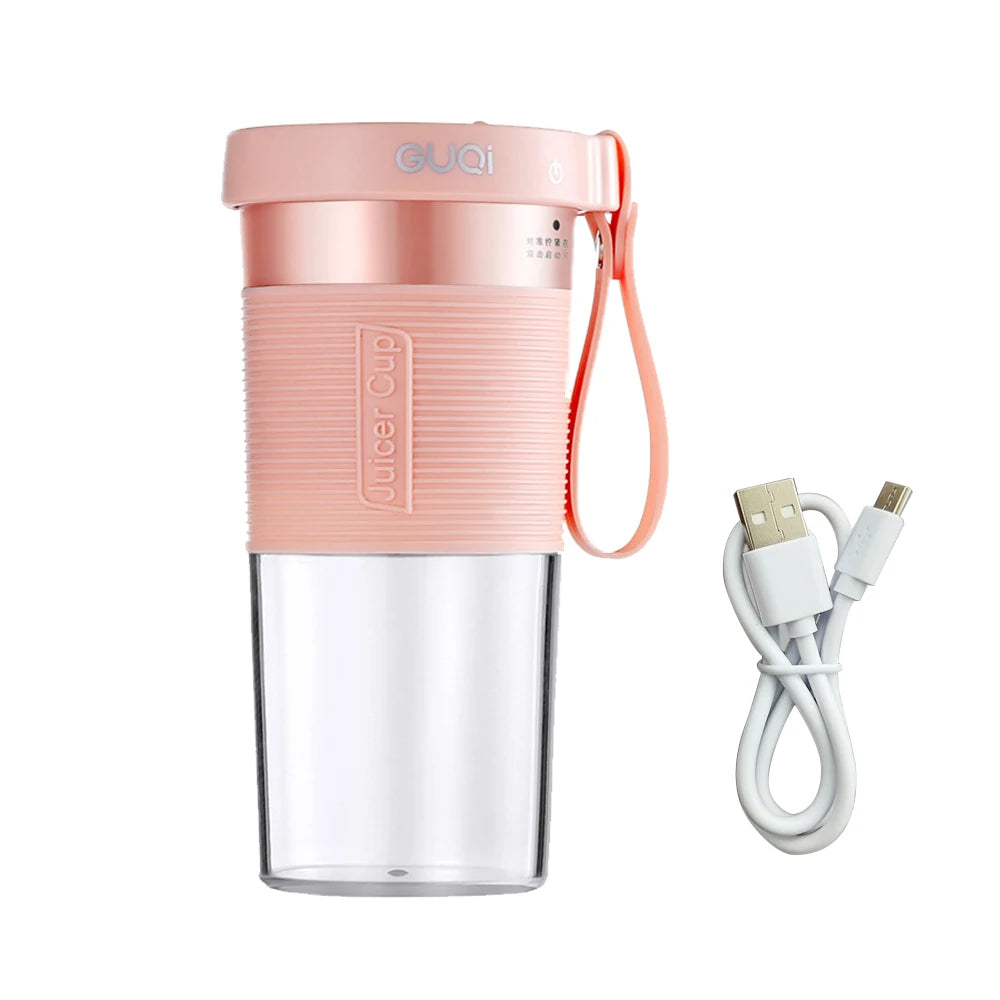 Mini USB Rechargeable Portable Blender Electric Fruit Juicer Kitchen Smoothie Maker Lightweight Sports Bottle Multifunction Blender