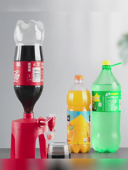 The Magic Tap Coke Bottle Inverted Plastic Beverage Water Dispenser Household Summer Party Kitchen