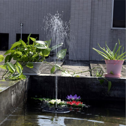 Solar Water Mercury Garden Miniature Floating Fountain