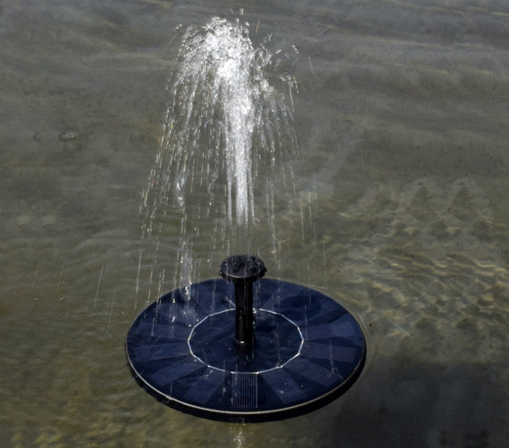 Solar Water Mercury Garden Miniature Floating Fountain