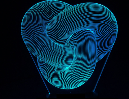 Twist Abstract LED 3D Night Light Touch Colorful Acrylic 3D Table Lamp Decoration Lighting Baby Sleeping Mood Lamp Best Gift