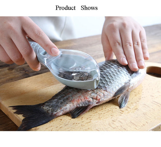 Fish Skin Brush Scraping Fish Scale Brush Grater Quick Disassembly Fish Knife Cleaning Peeling Skin Scraper Scraper Fish Scaler Kitchen Tools